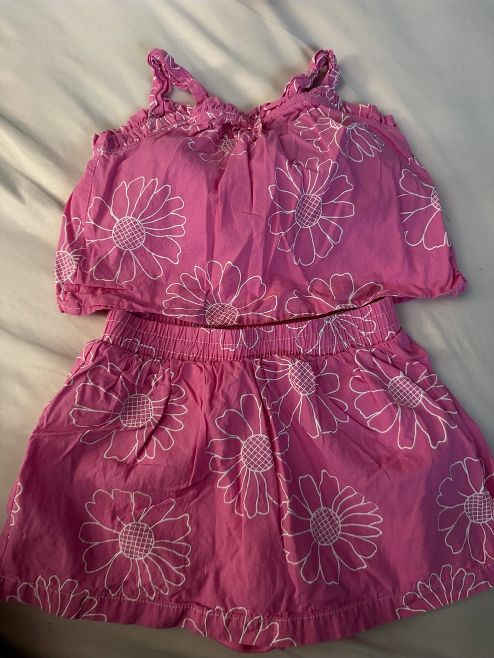 Rachel Zoe Pink Floral Girls Two-Piece Set